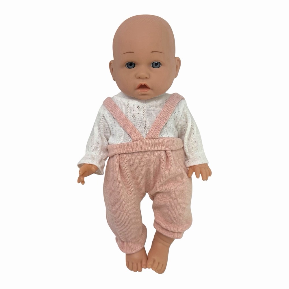 Realistic Baby Doll with Pink‎ Overalls